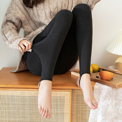 Ženske tajice za jesen-zimu s visokim strukom, fleece unutarnja podstava, 3D podizanje bokova, debeli i topli