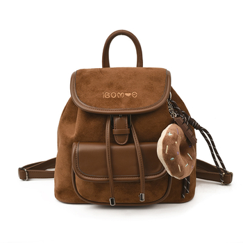 Ranac s PU materijalom (PU materijal; vodootporan; zatvaranje poklopcem; džep za mobitel) — gradski stil, jesen 2025