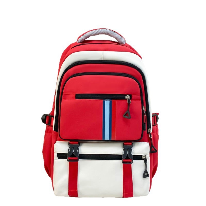 Rucsac în stil japonez, cu capacitate mare pentru școală, unisex (Material: Nylon; Căptușeală: Poliester; Stil: Simplitate urbană; Sistem de purtare: Bretele curbate; Gen: Unisex)