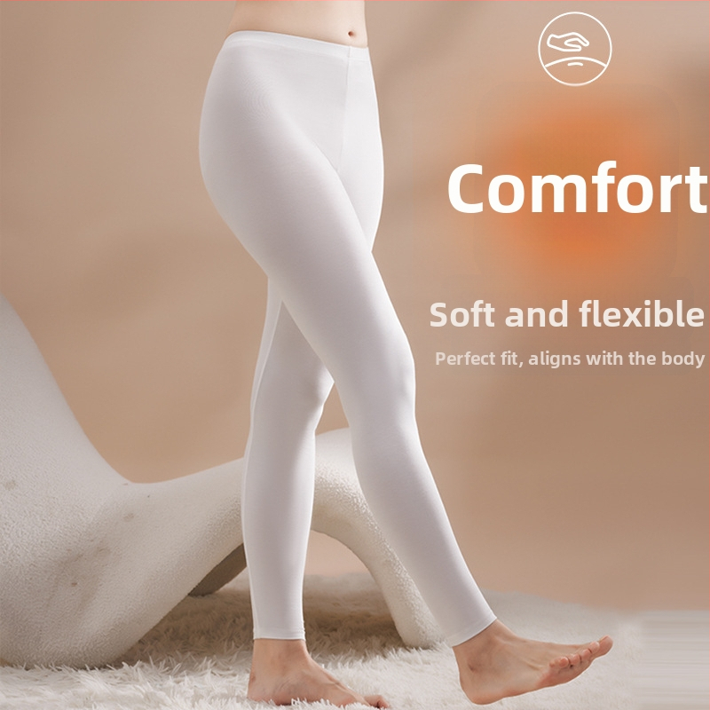 Термични леггинси от вискоза, безшевни, с висока еластичност, дълги за жени