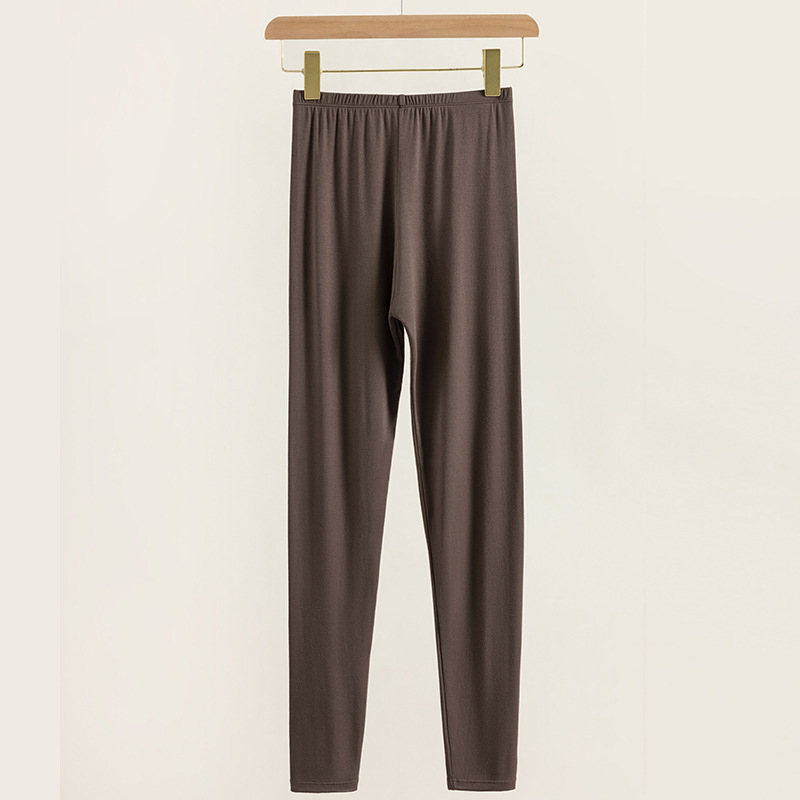 Термични леггинси от вискоза, безшевни, с висока еластичност, дълги за жени