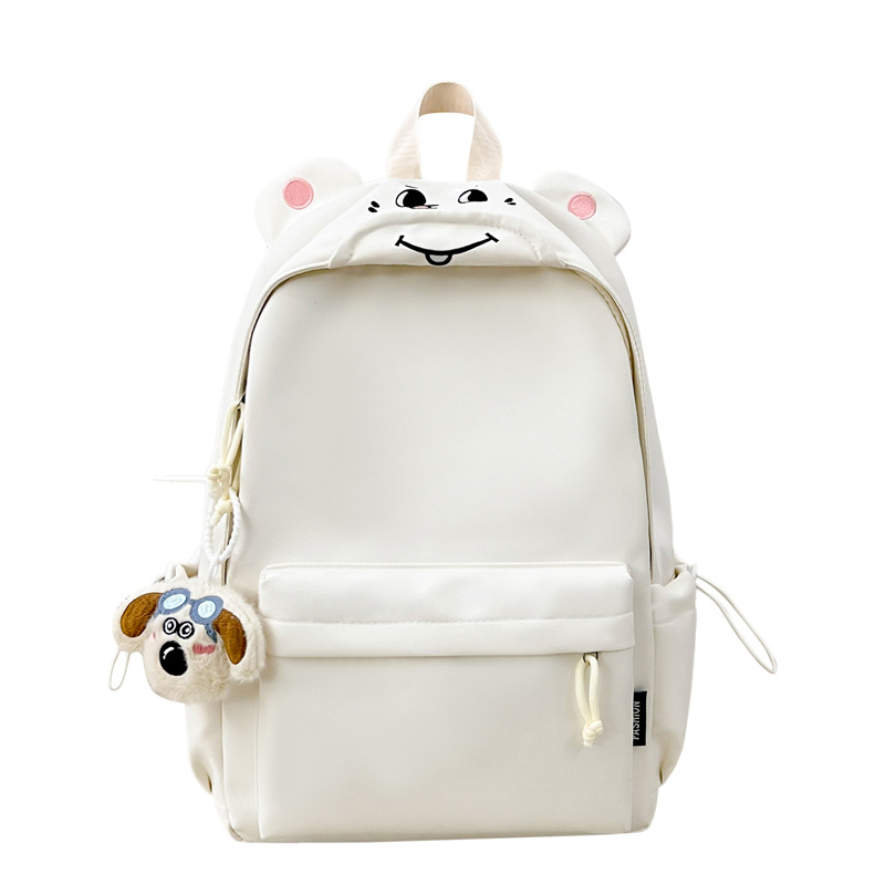 Ruksak za djevojčice s crtićnim miškom - Najlon, vodootporan, kapacitet ispod 20 L, kompatibilan s 10-inčnim prijenosnikom, remeni s zračnim jastukom, poliesterska podstava, jednobojni uzorak, Zima 2025 izdanje