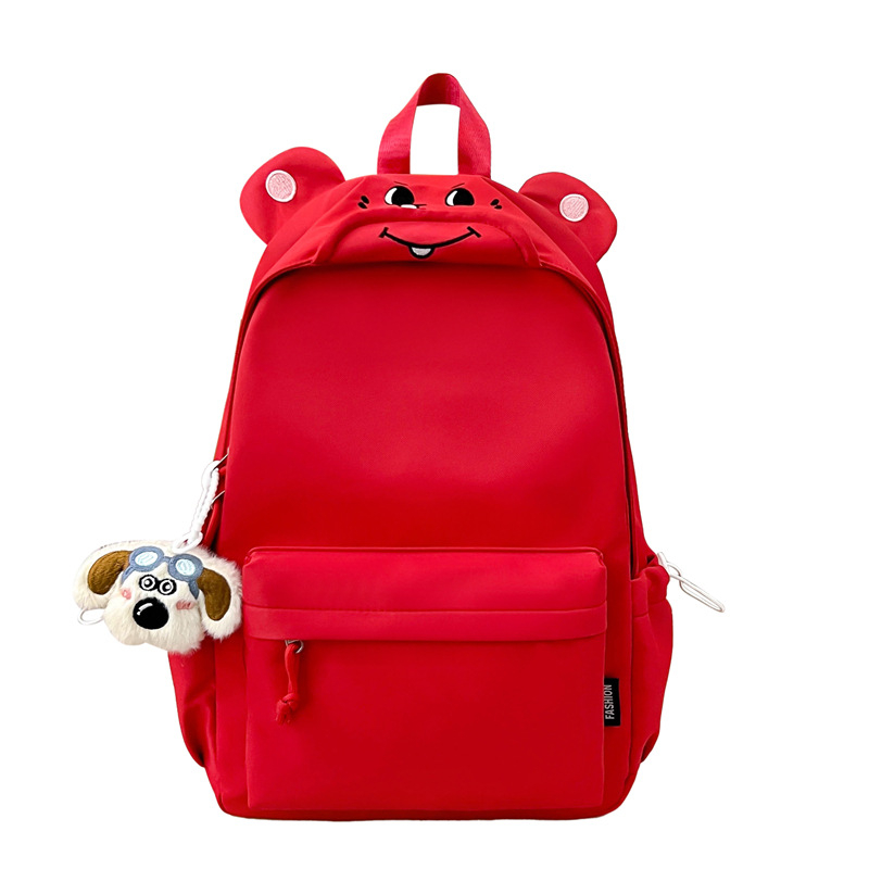 Ruksak za djevojčice s crtićnim miškom - Najlon, vodootporan, kapacitet ispod 20 L, kompatibilan s 10-inčnim prijenosnikom, remeni s zračnim jastukom, poliesterska podstava, jednobojni uzorak, Zima 2025 izdanje