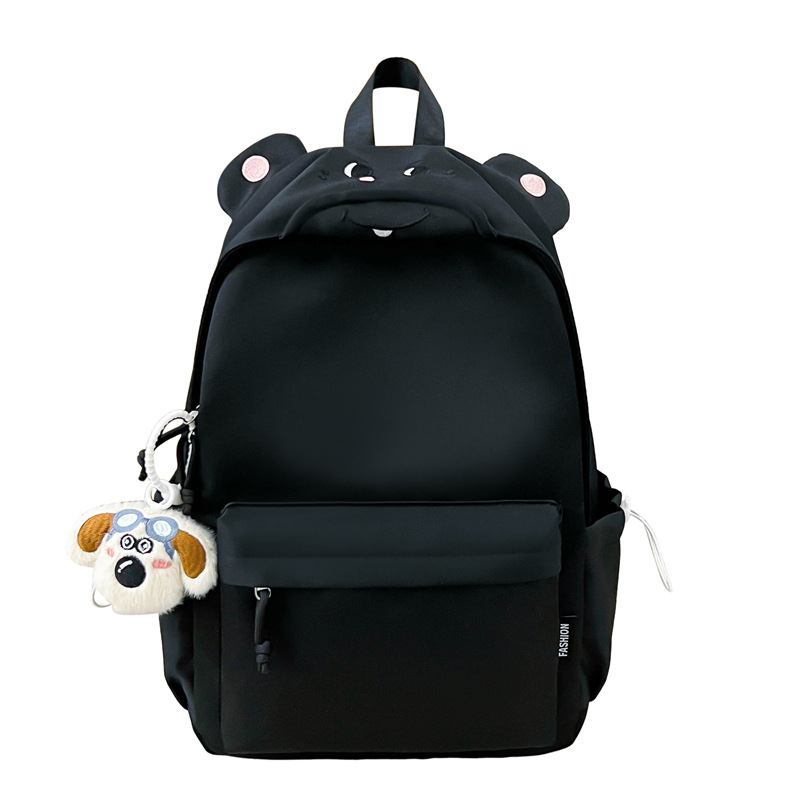 Ruksak za djevojčice s crtićnim miškom - Najlon, vodootporan, kapacitet ispod 20 L, kompatibilan s 10-inčnim prijenosnikom, remeni s zračnim jastukom, poliesterska podstava, jednobojni uzorak, Zima 2025 izdanje