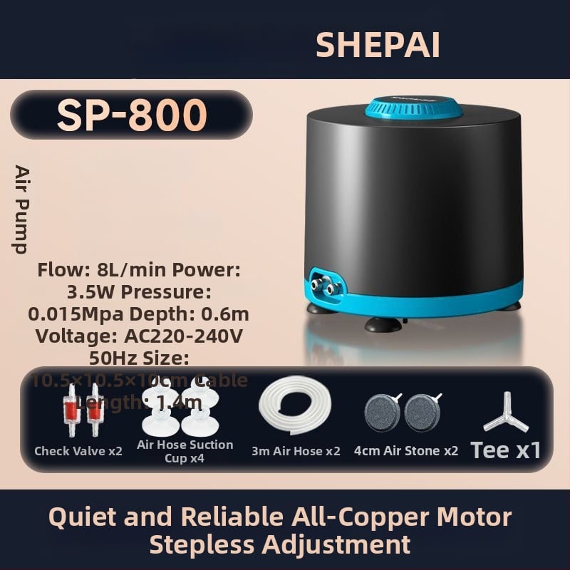 Αντλητής οξυγόνου μεταβλητής συχνότητας για ενυδρείο, εξαιρετικά αθόρυβος, για οικιακή χρήση, με υψηλή ροή αέρα