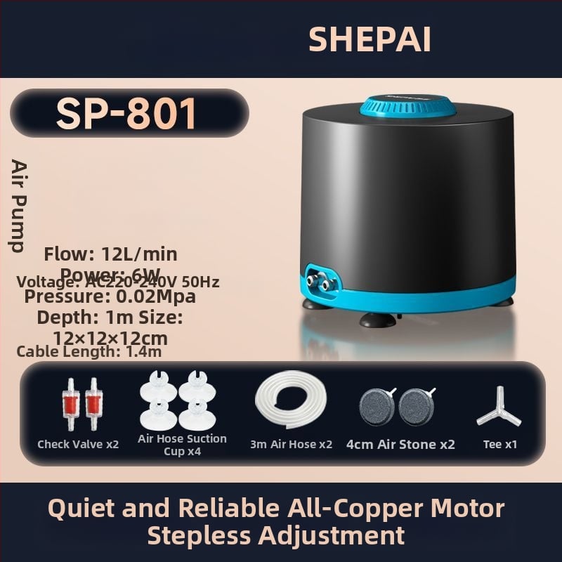 Αντλητής οξυγόνου μεταβλητής συχνότητας για ενυδρείο, εξαιρετικά αθόρυβος, για οικιακή χρήση, με υψηλή ροή αέρα