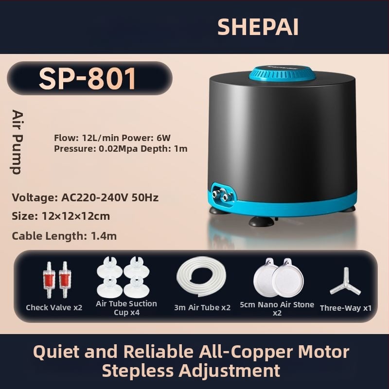 Αντλητής οξυγόνου μεταβλητής συχνότητας για ενυδρείο, εξαιρετικά αθόρυβος, για οικιακή χρήση, με υψηλή ροή αέρα