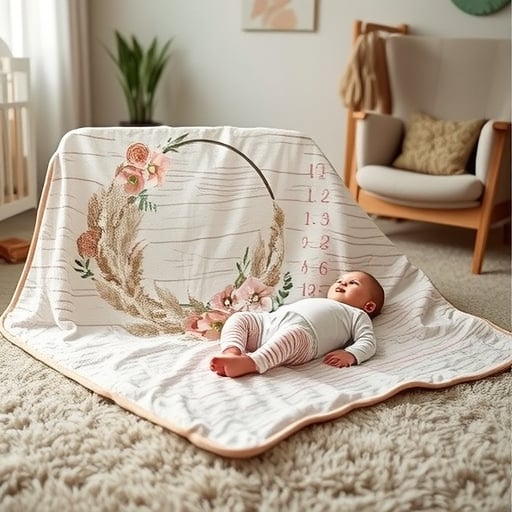 Βρεφική κουβέρτα φλανέλ, 300-500 g, κατάλληλη για νεογέννητα έως 6 ετών, για όλες τις εποχές, με δυνατότητα εξατομικευμένης επεξεργασίας