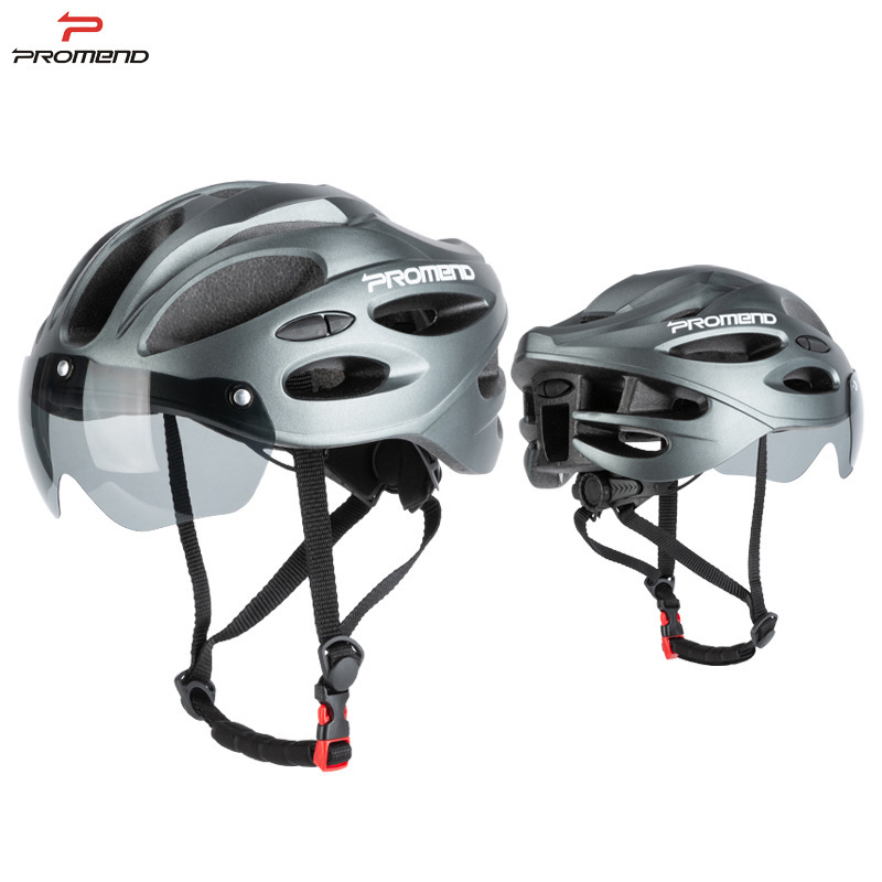 Casca pentru bicicletă de munte cu vizier magnetic integrat, husă PC, unisex adulți