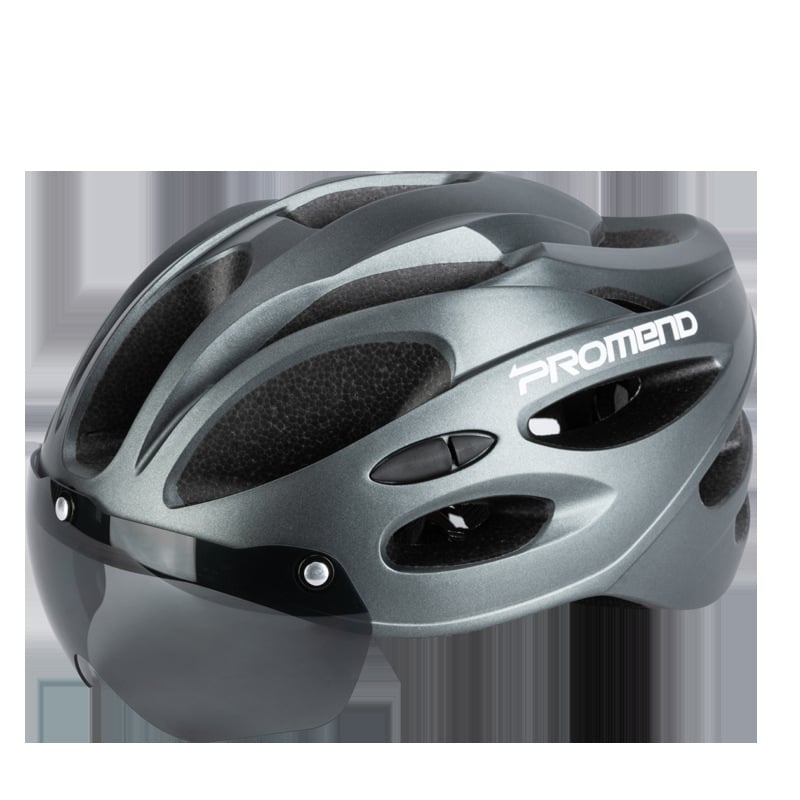 Casca pentru bicicletă de munte cu vizier magnetic integrat, husă PC, unisex adulți