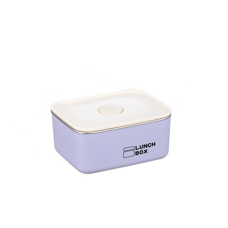 Kutija za ručak od nehrđajućeg čelika, dvostruko izolirana, mikrovalna sigurna, kvadratnog oblika, za uredske radnike