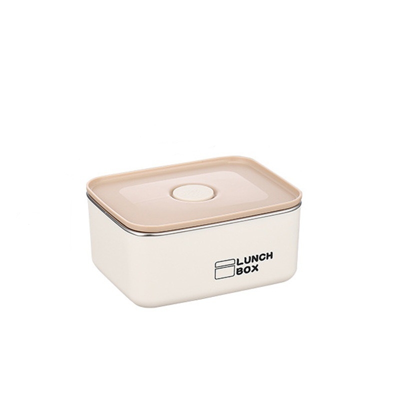 Kutija za ručak od nehrđajućeg čelika, dvostruko izolirana, mikrovalna sigurna, kvadratnog oblika, za uredske radnike