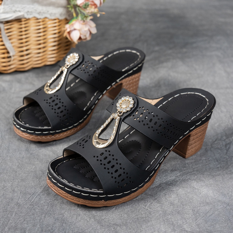 I-образни чехли, PU горна част, fish-mouth toe, PU вътрешност, гумена подметка, Пролет 2025