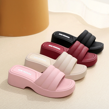 CZFEYUE ženske sandale s debelim petom i platformom, gornji dio PVC, đon PVC, kvadratni vrh prsta, bez podstave