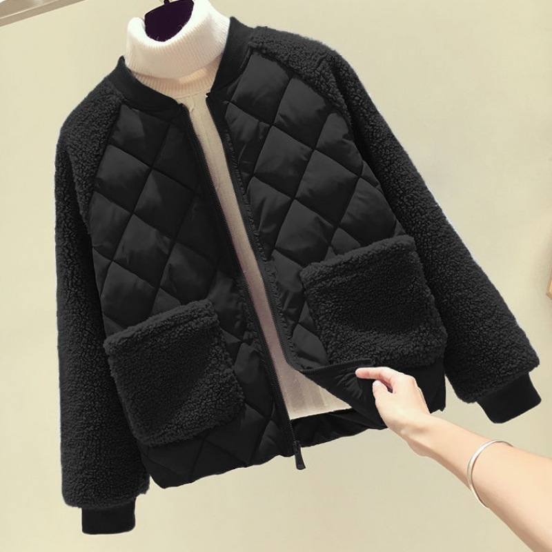 Ženska lagana pamučna jakna, kratki kroj, polo ovratnik, zatvarač, fleece punjenje