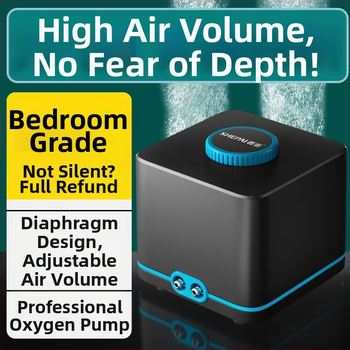 Αντλία οξυγονοποίησης με μεταβλητή συχνότητα, εξαιρετικά ήσυχη, συμπαγής οικιακή μονάδα, υψηλός αερισμός για ενυδρεία