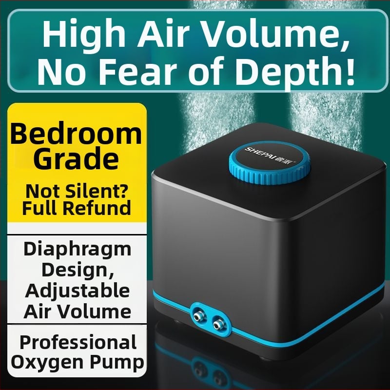 Αντλία οξυγονοποίησης με μεταβλητή συχνότητα, εξαιρετικά ήσυχη, συμπαγής οικιακή μονάδα, υψηλός αερισμός για ενυδρεία