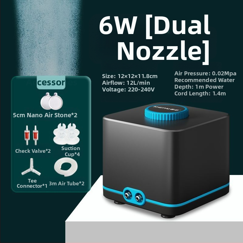 Αντλία οξυγονοποίησης με μεταβλητή συχνότητα, εξαιρετικά ήσυχη, συμπαγής οικιακή μονάδα, υψηλός αερισμός για ενυδρεία