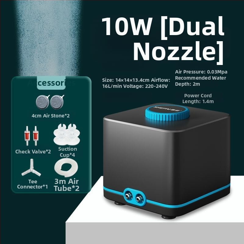 Αντλία οξυγονοποίησης με μεταβλητή συχνότητα, εξαιρετικά ήσυχη, συμπαγής οικιακή μονάδα, υψηλός αερισμός για ενυδρεία