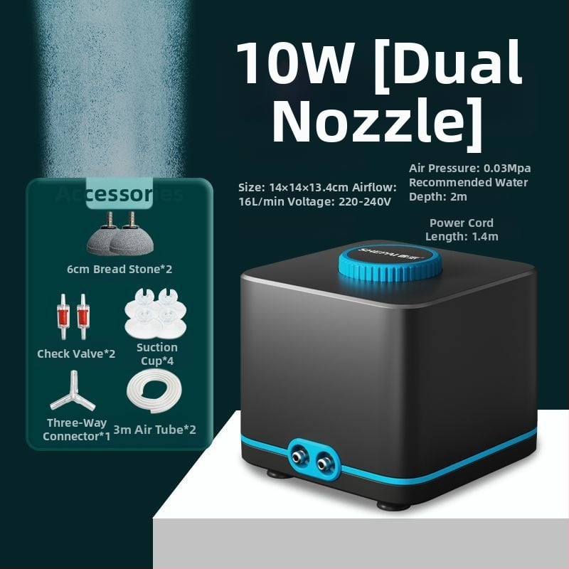 Αντλία οξυγονοποίησης με μεταβλητή συχνότητα, εξαιρετικά ήσυχη, συμπαγής οικιακή μονάδα, υψηλός αερισμός για ενυδρεία