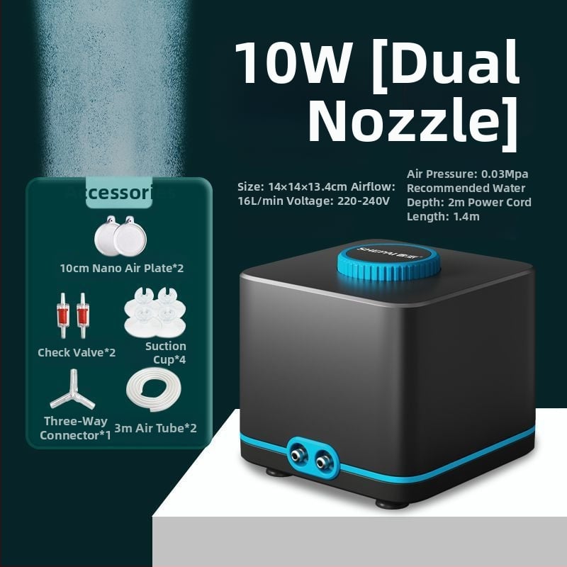 Αντλία οξυγονοποίησης με μεταβλητή συχνότητα, εξαιρετικά ήσυχη, συμπαγής οικιακή μονάδα, υψηλός αερισμός για ενυδρεία