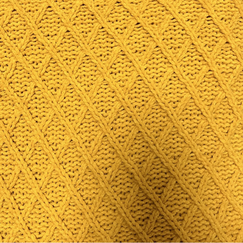 Chenille одеяло с геометричен принт, полиестер, 800–999 g, за пролет и есен