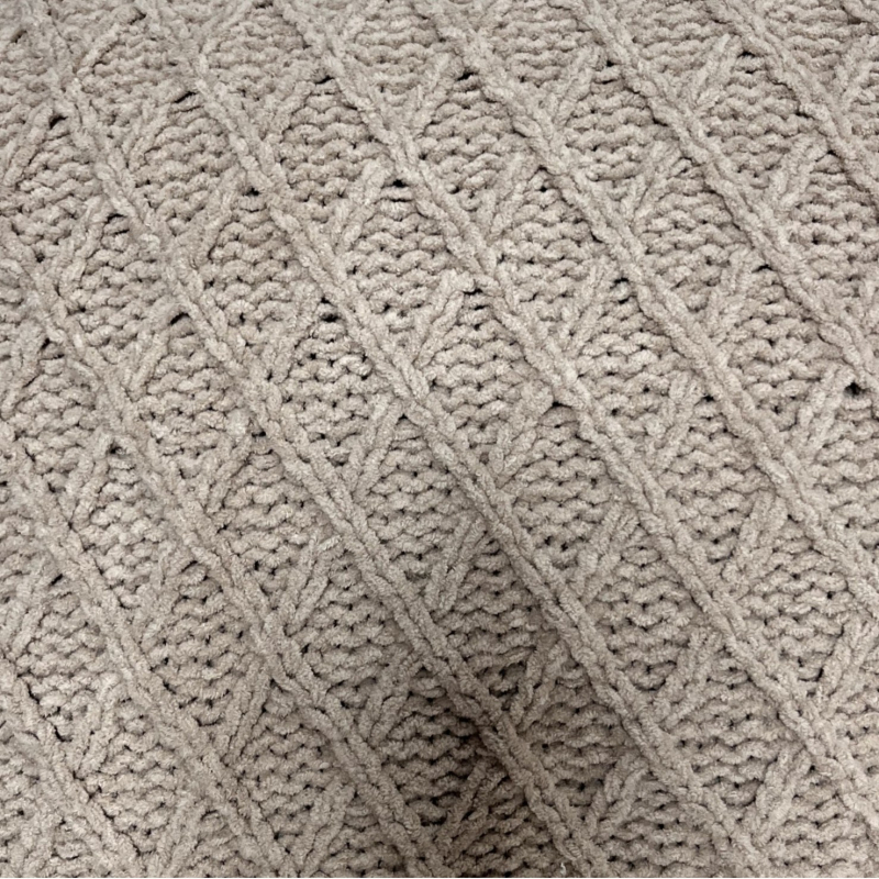 Chenille одеяло с геометричен принт, полиестер, 800–999 g, за пролет и есен