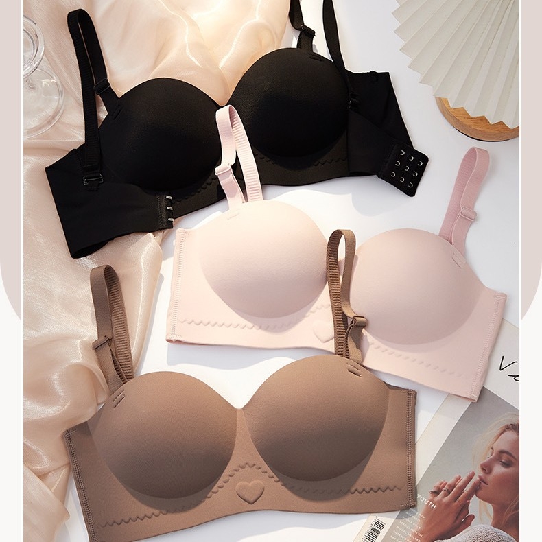 Σουτιέν χωρίς τιράντες, χωρίς ραφές, 3/4 κύπελλο, αποσπώμενες διπλές τιράντες, αντιολισθητικό πίσω κούμπωμα με τρεις σειρές, ύφασμα νάιλον