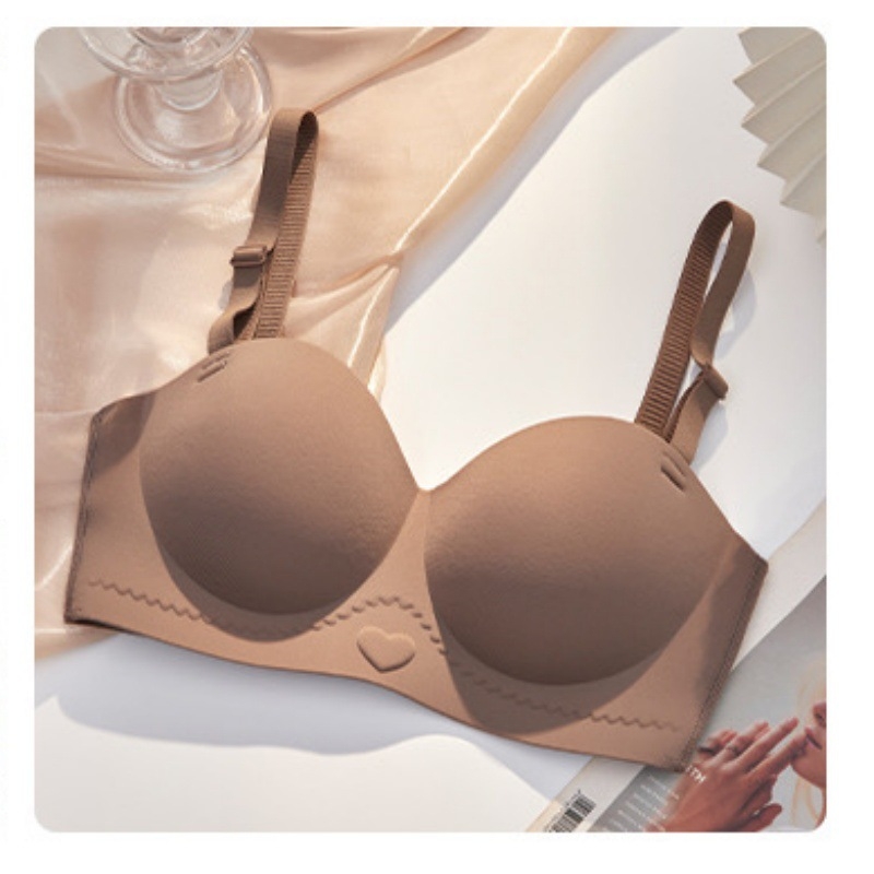 Σουτιέν χωρίς τιράντες, χωρίς ραφές, 3/4 κύπελλο, αποσπώμενες διπλές τιράντες, αντιολισθητικό πίσω κούμπωμα με τρεις σειρές, ύφασμα νάιλον