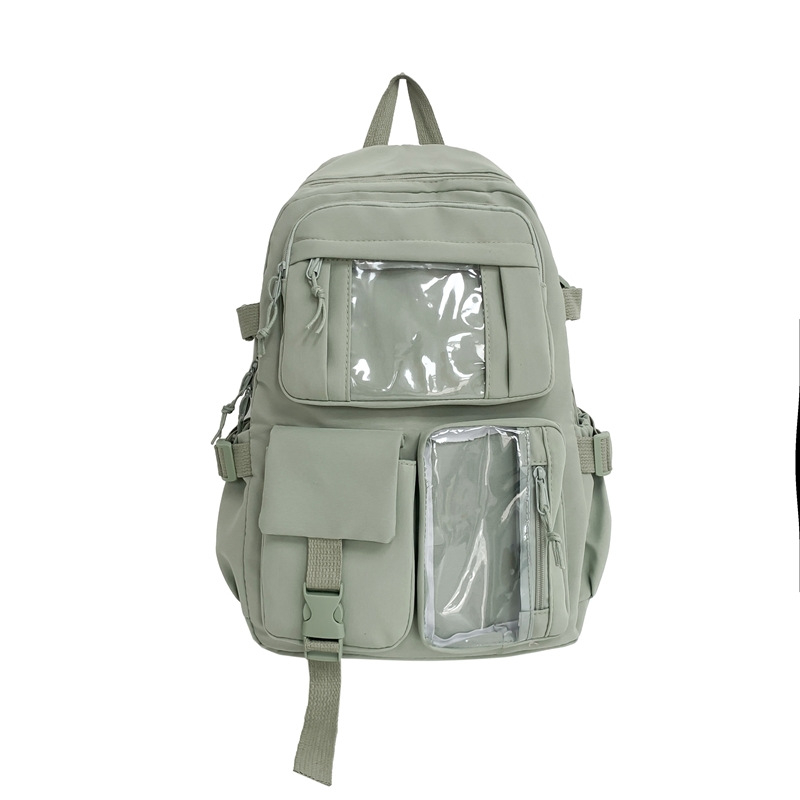 Unisex ruksak za učenike, retro jednobojni dizajn, velika kapaciteta, za školu i fakultet