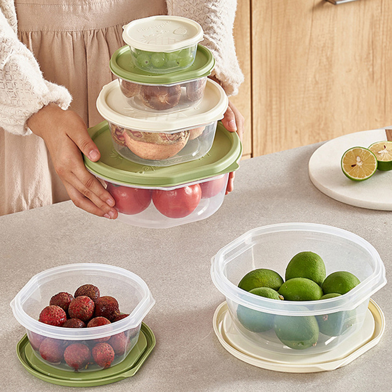 Kutija za očuvanje svježine, okrugla, 1-2L, PP materijal, kompatibilna s mikrovalnom pećnicom