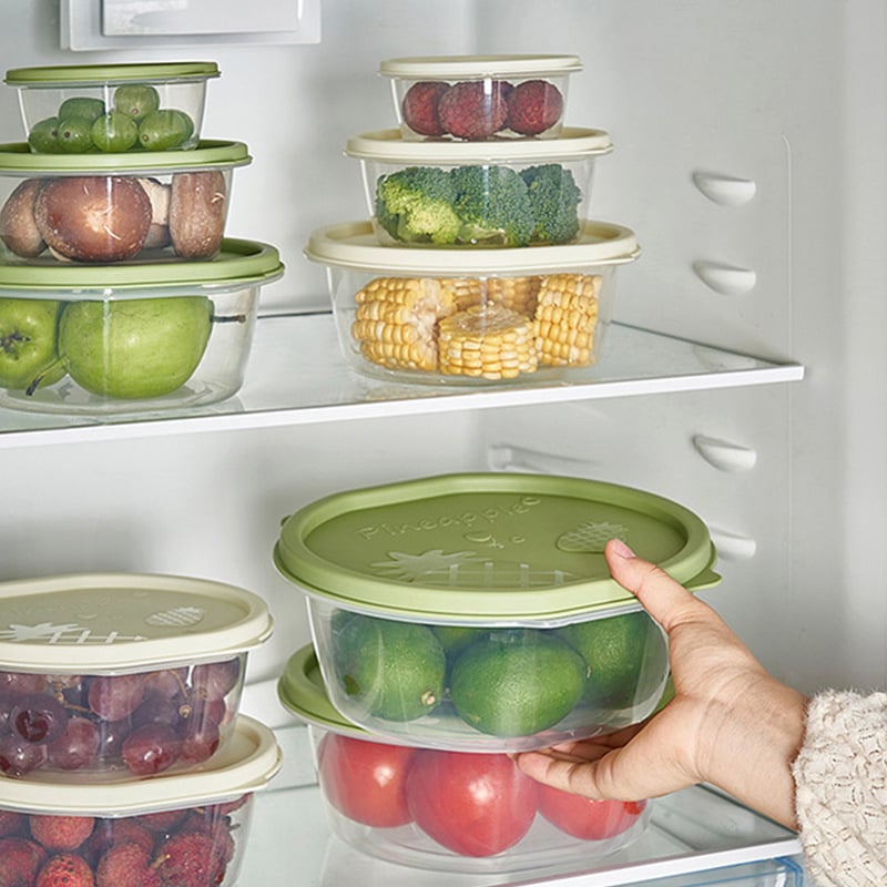 Kutija za očuvanje svježine, okrugla, 1-2L, PP materijal, kompatibilna s mikrovalnom pećnicom