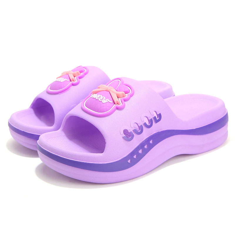 Papuče s debelim potplatom, plastični gornji dio, PVC potplat, okrugla špička, casual stil, proljeće 2025