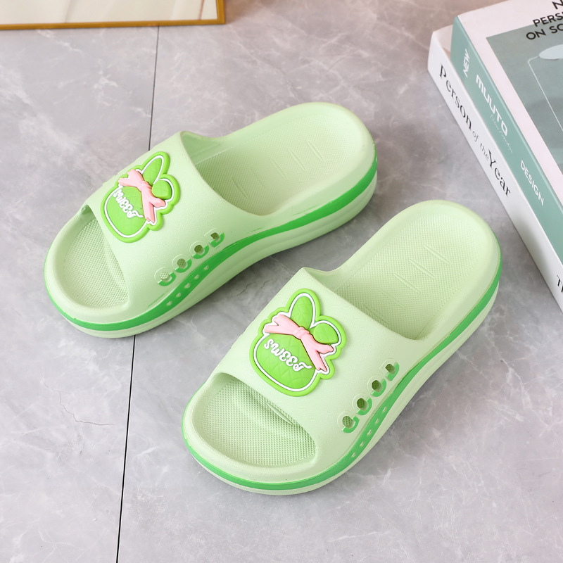 Papuče s debelim potplatom, plastični gornji dio, PVC potplat, okrugla špička, casual stil, proljeće 2025