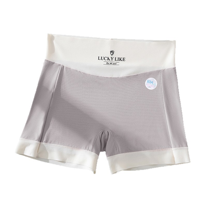 Γυναικείες Ασφαλείς Σορτς Εσωρούχων – Ice Silk Ύφασμα, Πλεκτό, Μεσαία Μέση, Νάιλον 78% με Επένδυση Καβάλου από Βισκόζη
