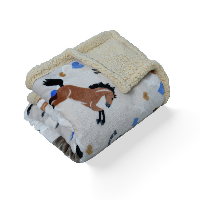 Φλανελ κουβέρτα Yunhe – σχέδιο anime, πολυεστέρας, τέσσερις εποχές, μοντέρνο μινιμαλιστικό στυλ