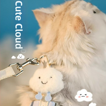 Lesă și ham pentru pisici, în formă de I, anti-evadare - nailon