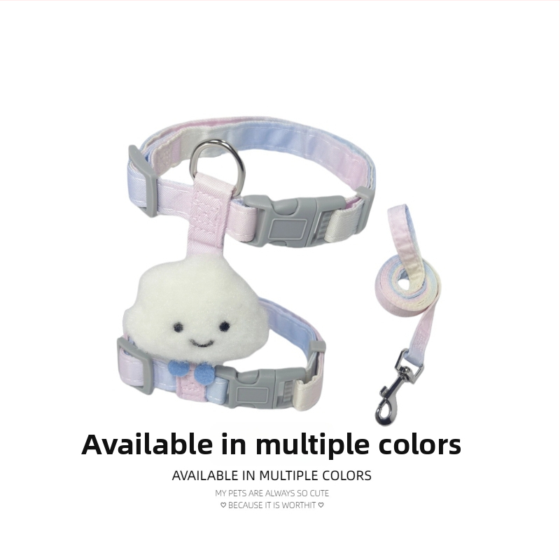 Lesă și ham pentru pisici, în formă de I, anti-evadare - nailon