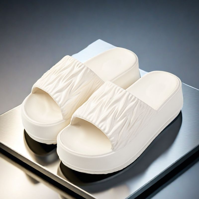 Ženske EVA sandale s debelom potplatom i visokim petama, okrugli vrh prsta, EVA gornji dio/unutarnji dio/podloga, ljeto 2025