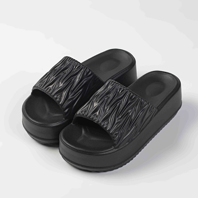 Ženske EVA sandale s debelom potplatom i visokim petama, okrugli vrh prsta, EVA gornji dio/unutarnji dio/podloga, ljeto 2025