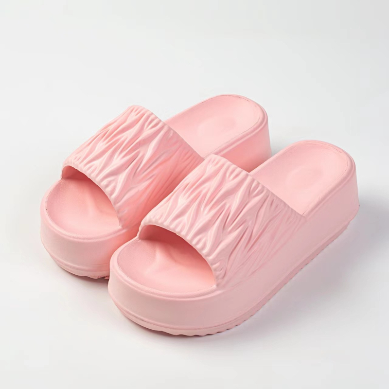 Ženske EVA sandale s debelom potplatom i visokim petama, okrugli vrh prsta, EVA gornji dio/unutarnji dio/podloga, ljeto 2025