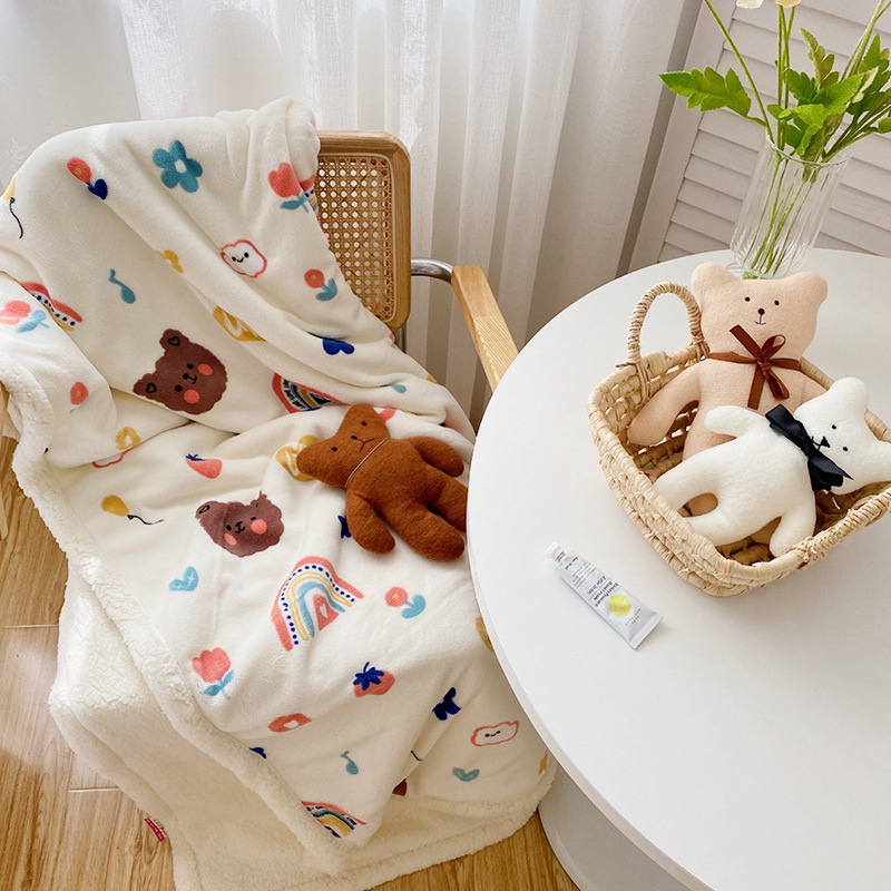 LANLIAN κασμίρ κουβέρτα με 3D ψηφιακή εκτύπωση, βάρος 1000–1499 g, χειμερινή