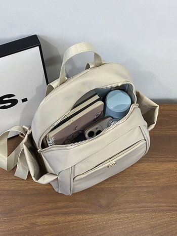 Unisex ruksak od najlona sa zatvaračem, vodootporan, džep za telefon