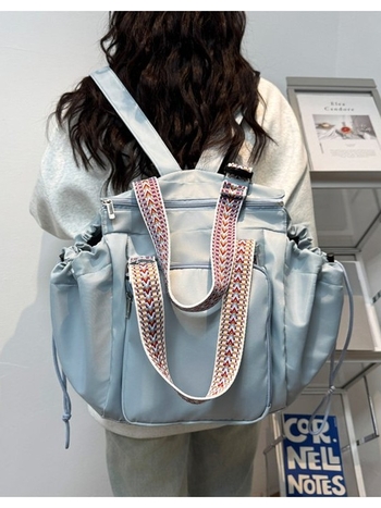 Бебешка пътна раница – нейлон външен материал, подплата полиестер, цип за затваряне, 3D дизайн, намаляване на тежестта