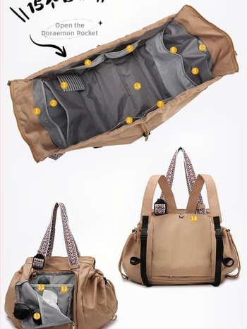 Бебешка пътна раница – нейлон външен материал, подплата полиестер, цип за затваряне, 3D дизайн, намаляване на тежестта