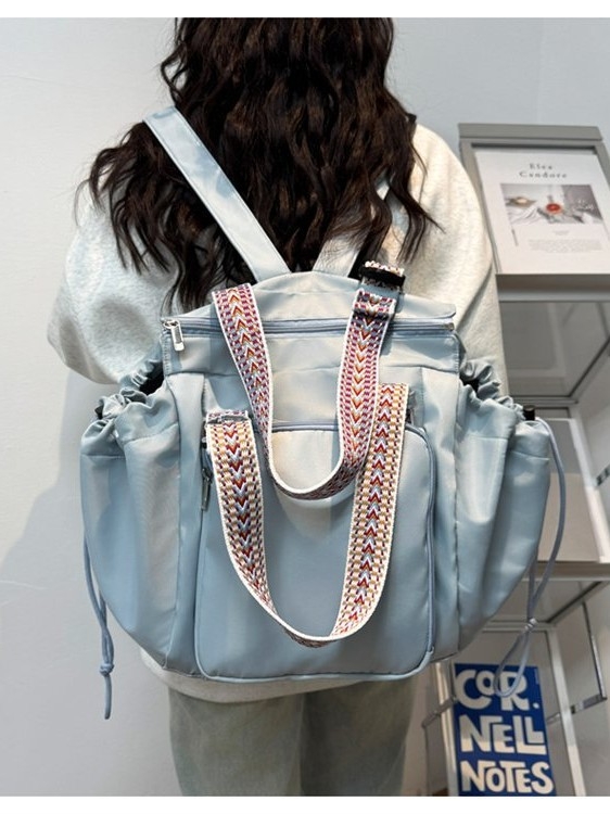 Бебешка пътна раница – нейлон външен материал, подплата полиестер, цип за затваряне, 3D дизайн, намаляване на тежестта