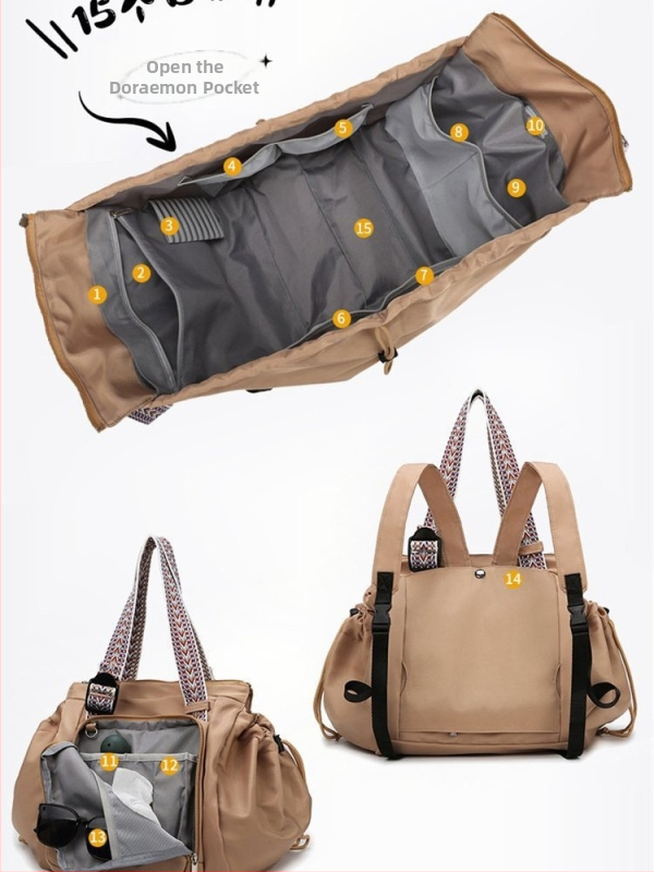 Бебешка пътна раница – нейлон външен материал, подплата полиестер, цип за затваряне, 3D дизайн, намаляване на тежестта