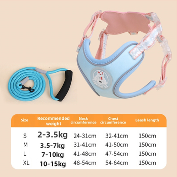 Lesă universală anti-evadare pentru pisici și câini, poliester, brand Meow and, origine Zhejiang, categorie: curea de tracțiune