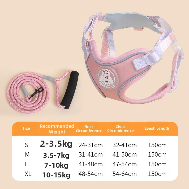 Lesă universală anti-evadare pentru pisici și câini, poliester, brand Meow and, origine Zhejiang, categorie: curea de tracțiune