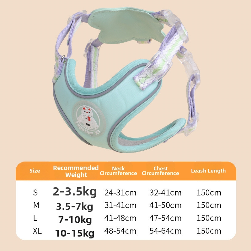 Lesă universală anti-evadare pentru pisici și câini, poliester, brand Meow and, origine Zhejiang, categorie: curea de tracțiune